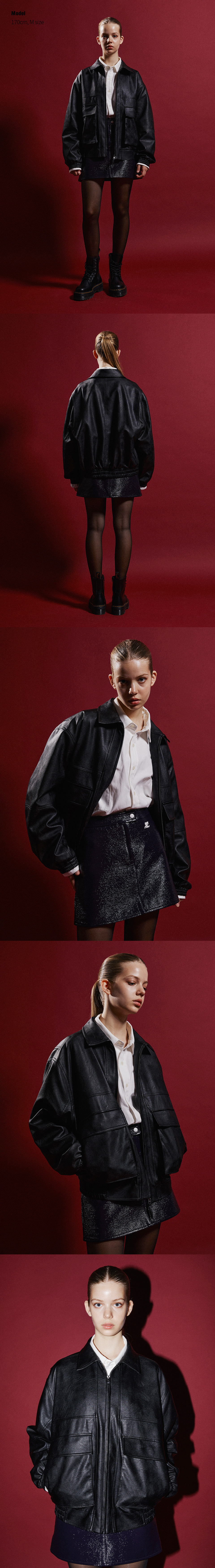 그루브라임(GROOVE RHYME) LEATHER A2 FIELD JACKET (LRQFCUA218M) - 사이즈 & 후기 | 무신사